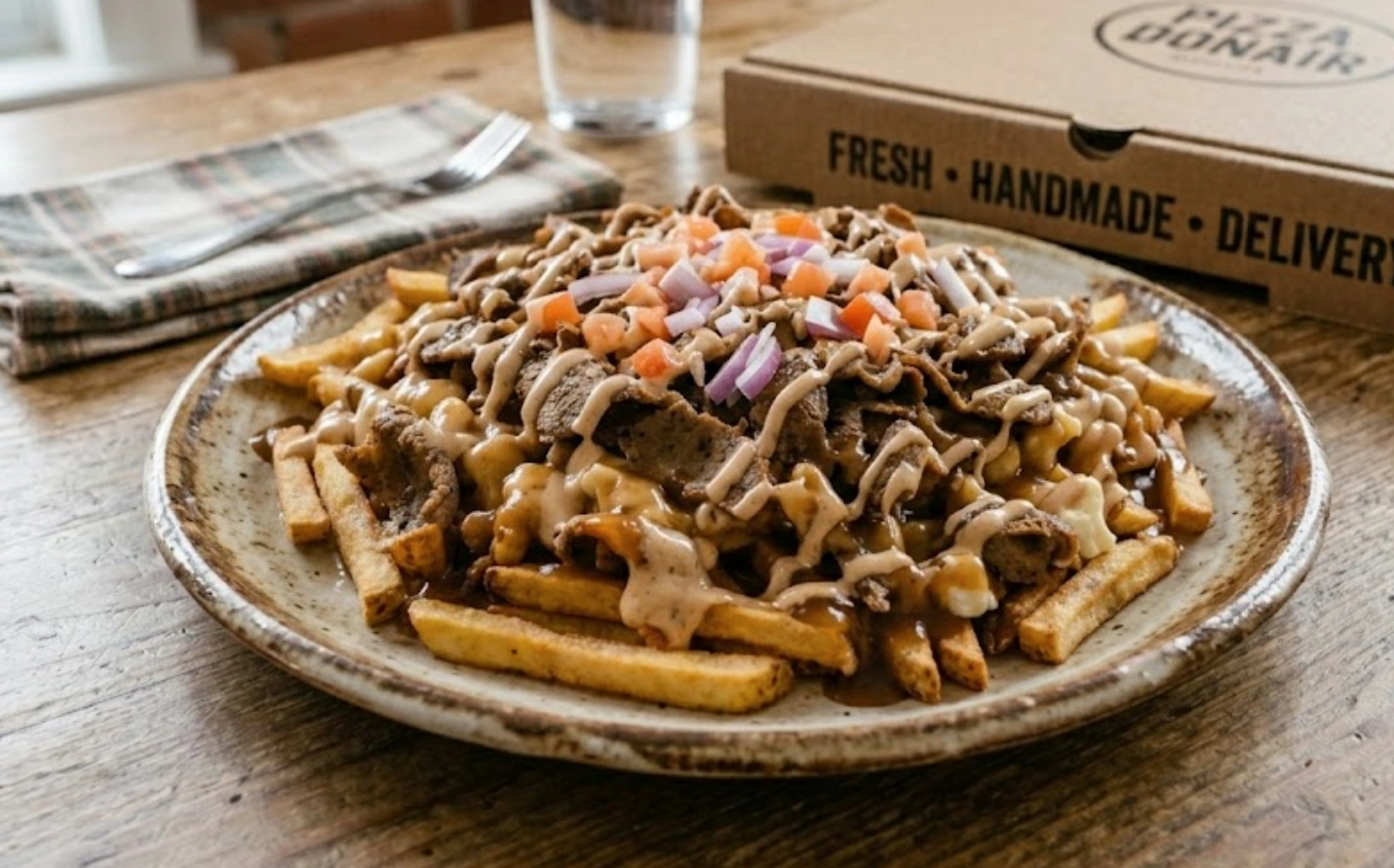 Donair Poutine at Simon King Donair & Submarine in Edmonton, AB